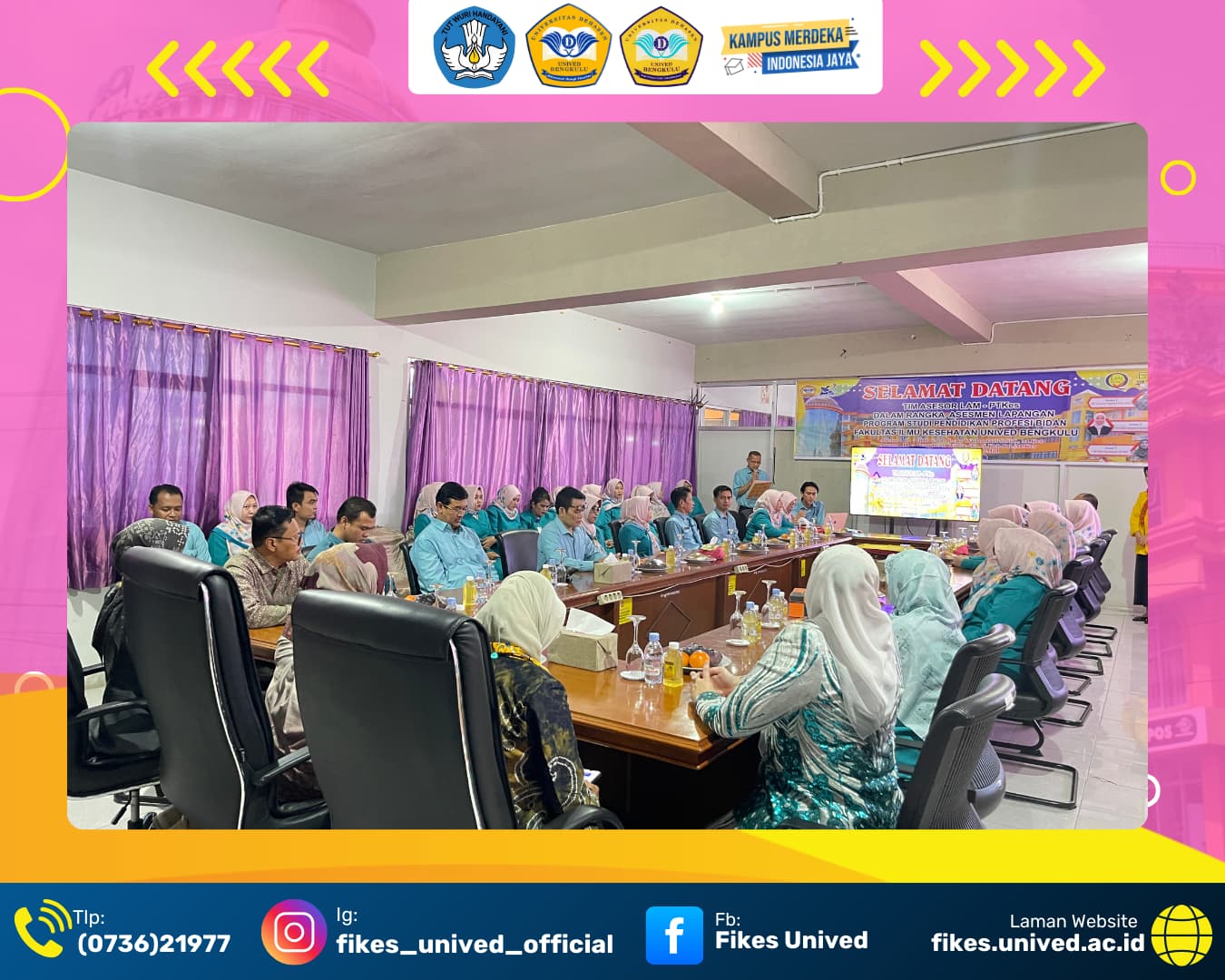 pembukaan dan pertemuan antara Tim Asesor dengan pimpinan Institusi